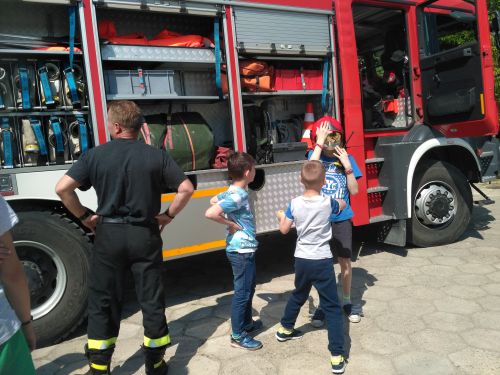 Wizyta strażaków w filii szkoły