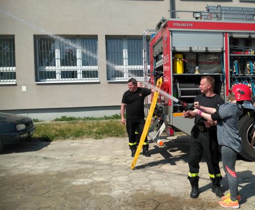 Wizyta strażaków w filii szkoły